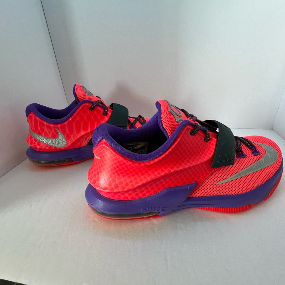 Nike KD Kids Basketball Shoes Orange/Purple Kevin Durant 669942-601 - Size 6.5Y